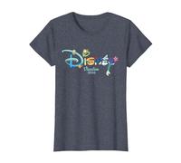 Disney Princess Letters Logo Matching Disney Vacation 2026 T-Shirt, Damen, Blau Meliert, XXL
