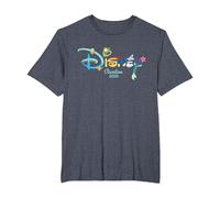 Disney Princess Letters Logo Matching Disney Vacation 2026 T-Shirt, Herren Große Größen, Blau Meliert, 5X Tall