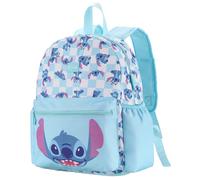 Disney Princess Minnie Marvel Spiderman Kleinkind-Rucksack für Mädchen, niedlicher Kindergarten, Grundschul-Büchertasche, Stitch's Blue Grid Adventure, Medium, Charakter:
