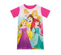 Disney Princess Nachthemd Mädchen Kurzarm | Prinzessinnen Nachthemden Für Kinder | Ariel Cinderella Belle Rapunzel Schlafanzug Mehfarbig 98