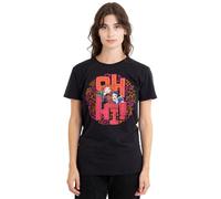 Disney Princess Oh Hi! Merida, Moana and Snow White Ladies T Shirt, Black, Large