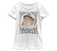 Disney Princess Spirit Animal V2 Girl's Solid Crew Tee