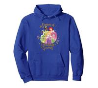 Disney Princess Tiana Ariel Rapunzel Friendship and Giving Pullover Hoodie, Unisex für Erwachsene, Königsblau, L