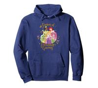 Disney Princess Tiana Ariel Rapunzel Friendship and Giving Pullover Hoodie, Unisex für Erwachsene, Marineblau, S