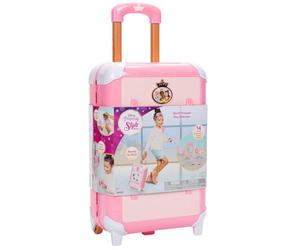 Disney Princess Travel Suitcase Play Set for Girls with Luggage Tag by Disney Princess Style Collection, 14 Pretend Play Accessories Pieces Including Travel Passport! for Ages 3+
