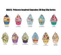 Disney Prinzessin 3D PVC-Taschenanhänger Cupcake Display (24)