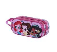 Disney Prinzessinnen Flowers-3D Doppelfedermäppchen, Rosa, 22 x 10 cm