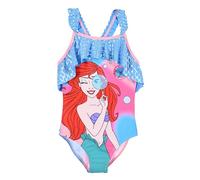 Disney Prinzessinnen Mädchen Badeanzug, Ariel Design Einteiler Schwimmanzug Kinderschwimmen, Größe 6 Jahre | Blau
