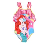 Disney Prinzessinnen Mädchen Badeanzug, Ariel Design Einteiler Schwimmanzug Kinderschwimmen, Größen 3 bis 6 Jahre (DE/NL/SE/PL, Alter, 6 Jahre, Regular, Rosa)
