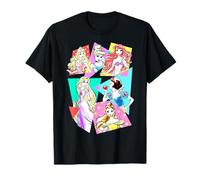 Disney Prinzessinnen Neon Pop Art Sketch Graphic T-Shirt T-Shirt