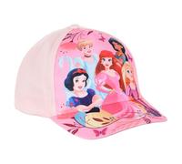 Disney-Prinzessinnen Schirmmütze für Kinder, verstellbar, UV-Schutz, Rosa, 52-53