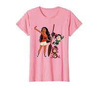 Disney Ralph Breaks the Internet Vanellope and Moana T-Shirt T-Shirt, Damen, Rosa, XS