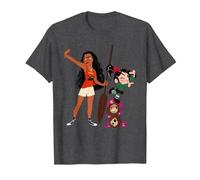Disney Ralph Breaks the Internet Vanellope and Moana T-Shirt T-Shirt, Herren, Anthrazit Meliert, XL