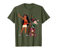 Disney Ralph Breaks the Internet Vanellope and Moana T-Shirt T-Shirt, Herren, Olivgrün, XL