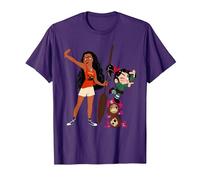 Disney Ralph Breaks the Internet Vanellope and Moana T-Shirt T-Shirt, Herren, Violett, M