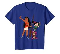 Disney Ralph Breaks the Internet Vanellope and Moana T-Shirt T-Shirt, Kinder, Königsblau, 98