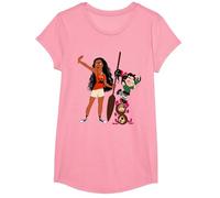 Disney Ralph Breaks the Internet Vanellope and Moana T-Shirt T-Shirt, Mädchen, Rosa, S