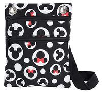 Disney Reisepasstasche, Crossbody-Tasche, Mickey, Minnie, I-Aah, Stitch, Grinsekatzenmuster, Allover-Print, Mehrfarbig, Einheitsgröße
