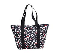 Disney Reisetasche mit Reißverschluss, Mickey & Minnie Mouse, schwarz, Einheitsgröße