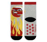 Disney Rutschfeste Socken für Kinder Cars Lightning McQueen aus Baumwoll-Frottee 6217, grau