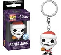 Funko Pocket Pop Schlüsselanhänger – Santa Jack (Nightmare Before Christmas), Mehrfarbig