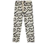 Disney Schlafanzug Hose Herren Freizeithose Lang 100% Baumwolle Jogginghose Teens Männer Pyjamahose mit Kordelzug (M, Weiß/Schwarz Jack)