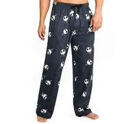 Disney Schlafanzug Hose Herren Freizeithose Lang 100% Baumwolle Jogginghose Teens Männer Pyjamahose mit Kordelzug (3XL, Marine Jack)