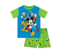 Disney Schlafanzug | Mickey Mouse Pyjama Kinder | Schlafanzüge Für Jungen | Blau | 122