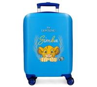 Joumma Disney Simba Camuflaged Kabinenkoffer, Blau, 33 x 50 x 20 cm, starr, ABS, seitlicher Kombinationsverschluss, 28,4 l, 2 kg, 4 Doppelräder, Gepäck, Hand, blau, Kabinenkoffer