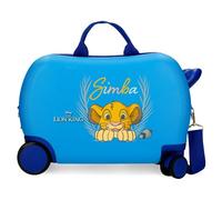 Joumma Disney Simba Camouflaged Kinderkoffer, Blau, 45 x 31 x 20 cm, Harter ABS-Kunststoff, 24,6 l, 1,8 kg, 4 Räder, Handgepäck, Handgepäck, blau, Kinderkoffer