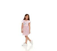 Disney Sitch & Angel Mädchen Paillettenärmel Tüll Kleid Playwear Kleid, Rosa (02), 4 Jahre