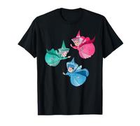 Disney Sleeping Beauty Good Fairies Flora Fauna Merryweather T-Shirt