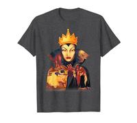 Disney Snow White Evil Queen Cape Silhouette Fill T-Shirt, Herren, Anthrazit Meliert, L