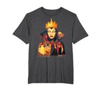 Disney Snow White Evil Queen Cape Silhouette Fill T-Shirt, Herren Große Größen, Anthrazit Meliert, 6X Tall