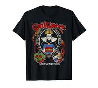 Disney Snow White Evil Queen Distressed Oval Portrait T-Shirt