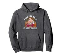 Disney Snow White Grumpy I Had Fun Once It Was Awful Pullover Hoodie, Unisex für Erwachsene, Anthrazit Meliert, M