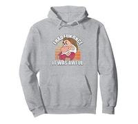 Disney Snow White Grumpy I Had Fun Once It Was Awful Pullover Hoodie, Unisex für Erwachsene, Grau Meliert, L