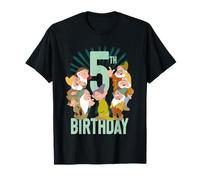 Disney Snow White Seven Dwarfs 5th Birthday Portrait T-Shirt