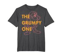 Disney Snow White The Grumpy One Graphic T-Shirt T-Shirt, Herren Große Größen, Anthrazit Meliert, 6X Tall