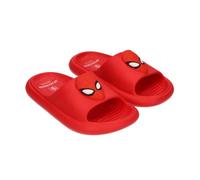 Disney Spiderman Badelatschen Kinder Strandschuhe Sandalen - Spider-Man Kinder Offizielle Marvel Avengers Badesandalen (Rot-Rot, EU Schuhgrößensystem, Grundschulkind, Numerisch (von/bis), M, 32, 33)