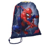 Disney Sportbeutel Spider-Man Web Warriors 44x36 cm Turnbeutel Dunkelblau