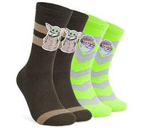 Star Wars Socken Herren Pack of 2 Stück Anti-Rutsch Kuschelsocken Herren Baby Yoda Flauschig Haussocken Wintersocken Damen und Teenger Jungen
