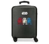 Star Wars Joumma R2D2 Kabinenkoffer, schwarz, 38 x 55 x 20 cm, starr, ABS, seitlicher Kombinationsverschluss, 35 l, 2 kg, 4 Doppelräder, Gepäck, Hand, Schwarz, Kabinenkoffer