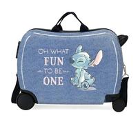 Disney Stich Dance it Out Kinderkoffer Blau 50 x 38 x 20 cm starr ABS Seitenkombinationsverschluss 34L 1,8 kg 2 Räder Gepäck Hand, blau, Talla única, kinderkoffer