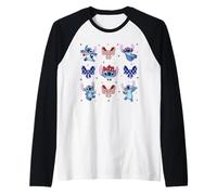 Disney Stitch Americana 4th of July Coquette Bows USA 250th Raglan