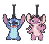 Disney Stitch and Angel Koffer-ID-Tag-Set mit verstellbaren Trägern, Mehrfarbig, Einheitsgröße