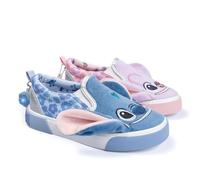 Disney Stitch and Angel Schlupfschuhe für Mädchen - Offizielle leichte Freizeit-Sneaker, einfach anzuziehen, bequeme Schuhe für Kinder, Größen 45-47 und 37, blau/rose, 2 Big Kid