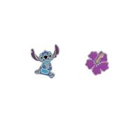 Disney Stitch and Flower Sterling Silber Mismatched Mädchen-Ohrstecker E906358SL.PH