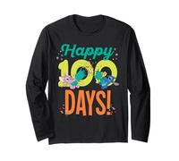 Disney Stitch & Angel Happy 100 Days of School 100th Day Langarmshirt