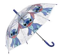 Disney Stitch AUTOMATISCHER Regenschirm für Jungen, FALTBARER transparenter Regenschirm für Kinder (F)